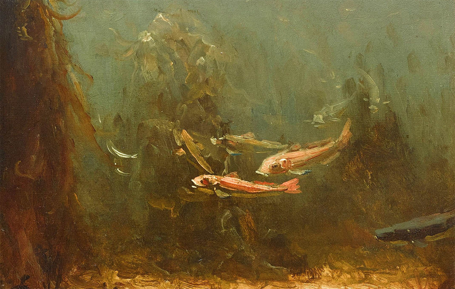 Willem Gerrit Dijsselhof, Fische im Wasser, o. J., Museum Wiesbaden. Foto: Museum Wiesbaden / Bernd Fickert