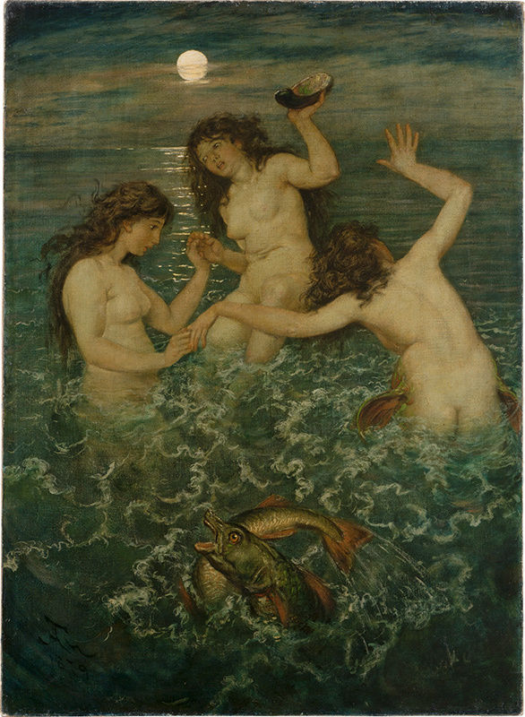 Hans Thoma, Drei Seeweiber, 1879, Städel Museum. Foto: bpk / Städel Museum
