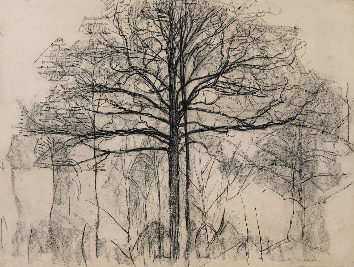 Studie für Bäume (für Gemälde Nr. 2), 1912 Schwarze